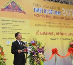 Khai mạc Triển lãm Nguyên phụ liệu dệt may Việt Nam HanoiTex 2014 